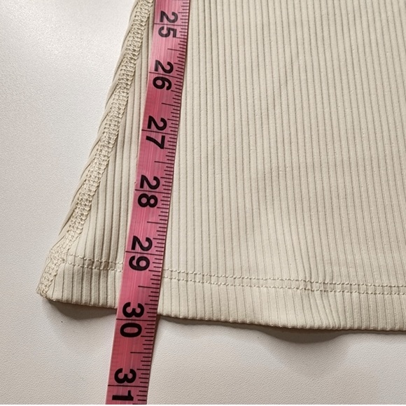 Year of Ours Flared Ribbed Leggings in Bone - Picture 4 of 6